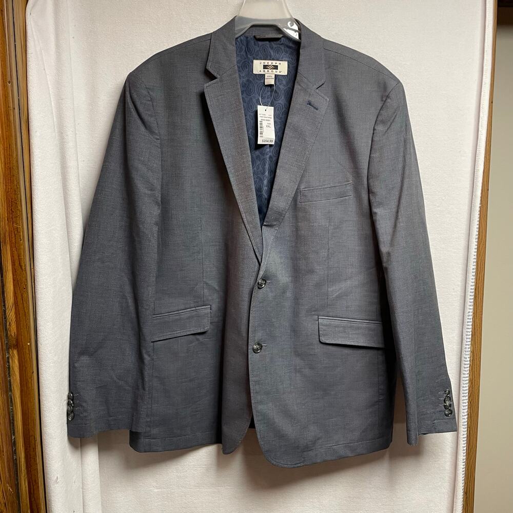 Joseph‎ Abboud mens Heritage Blazer New blue paisley lined sz 3XL dress jacket